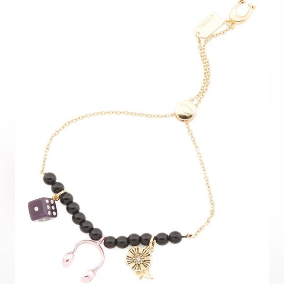 Authentic Coach charm slider bracelet - Picture 2 of 3